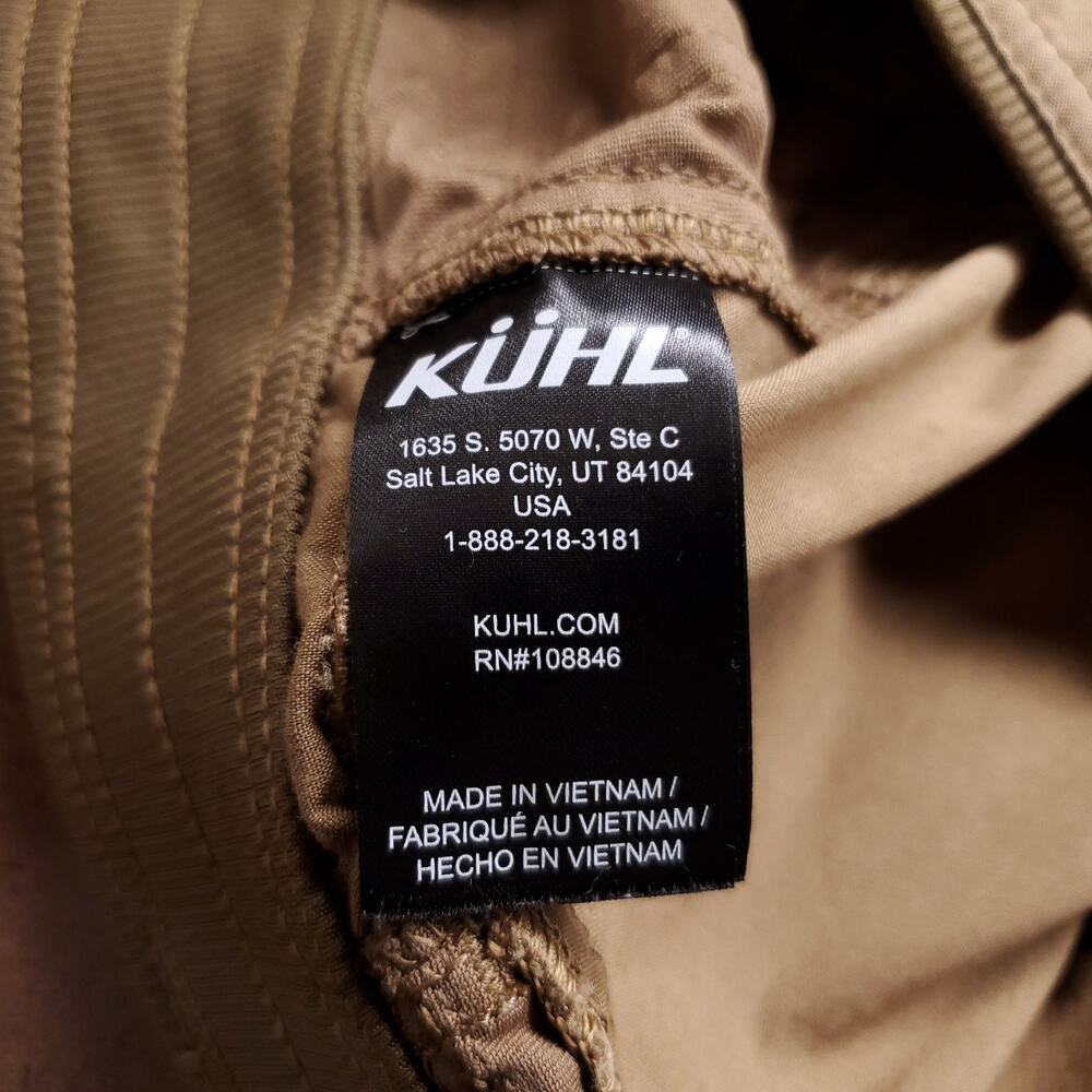 Kuhl Radikl Exoskeleton Hiking Pants Men 40x32 Brown Stretch Comfort Gorpcore - Picture 10 of 12
